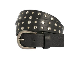 Load image into Gallery viewer, Loop Leather Co Tara Leather Belt Black
