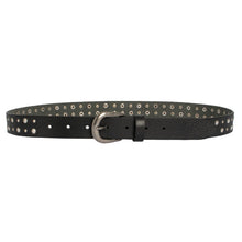 Load image into Gallery viewer, Loop Leather Co Tara Leather Belt Black

