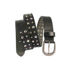 Load image into Gallery viewer, Loop Leather Co Tara Leather Belt Black

