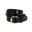 Loop Leather Co Clare Leather Belt Chocolate