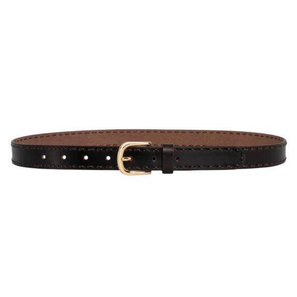 Loop Leather Co Clare Leather Belt Chocolate