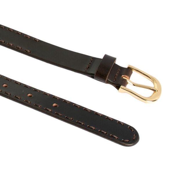 Loop Leather Co Clare Leather Belt Chocolate