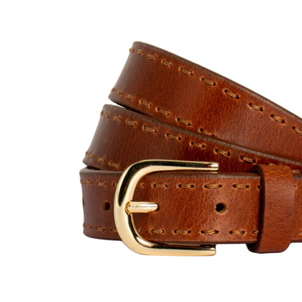 Loop Leather Co Clare Leather Belt Tan