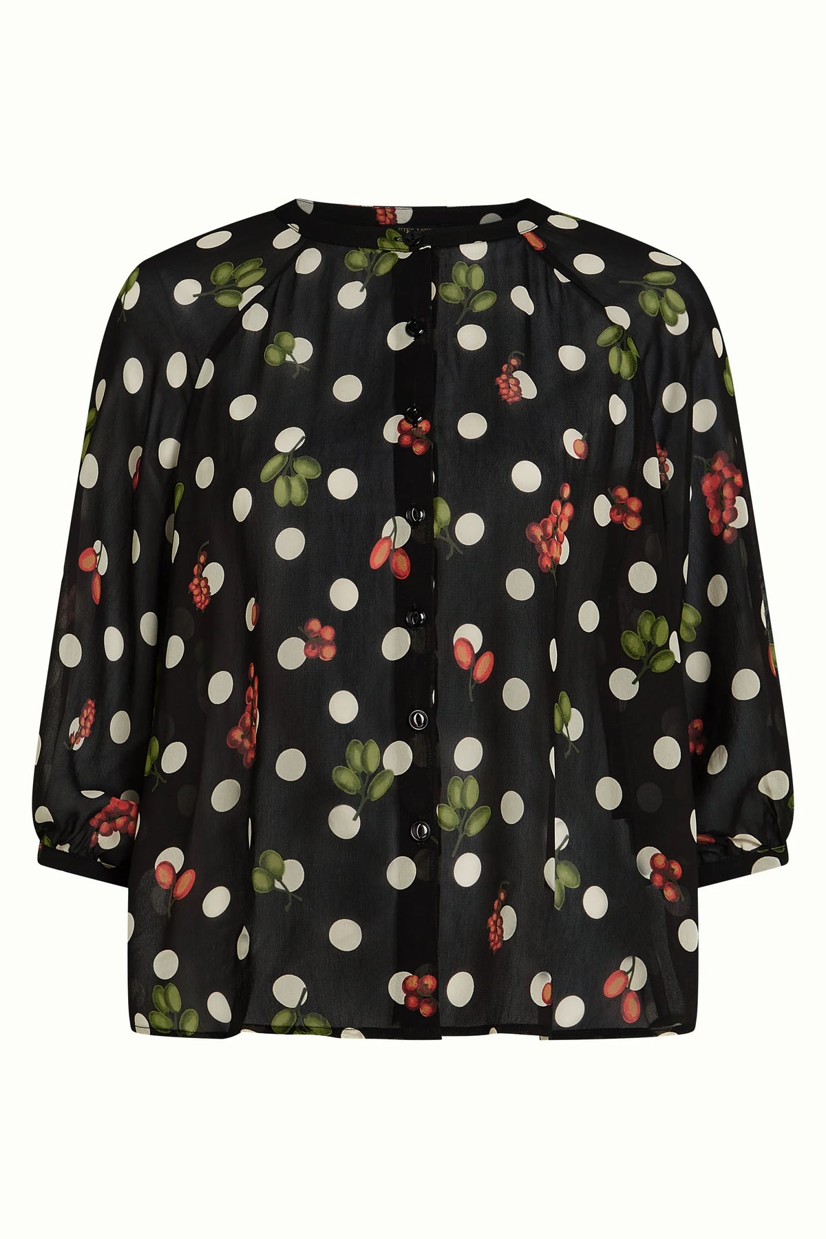King Louie Cybil Blouse Briny Black