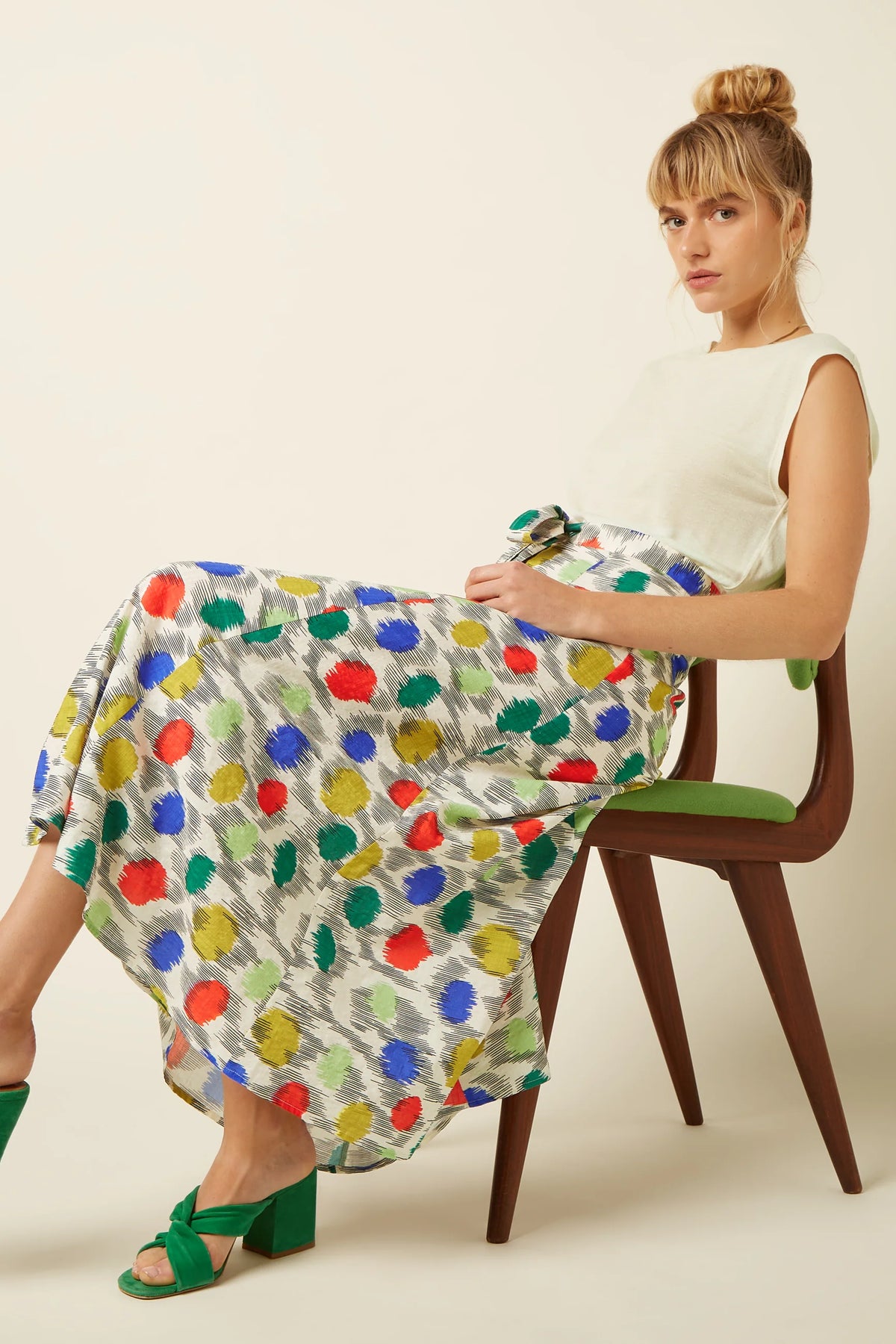 King Louie Judy Midi Skirt Walton Ice Cream