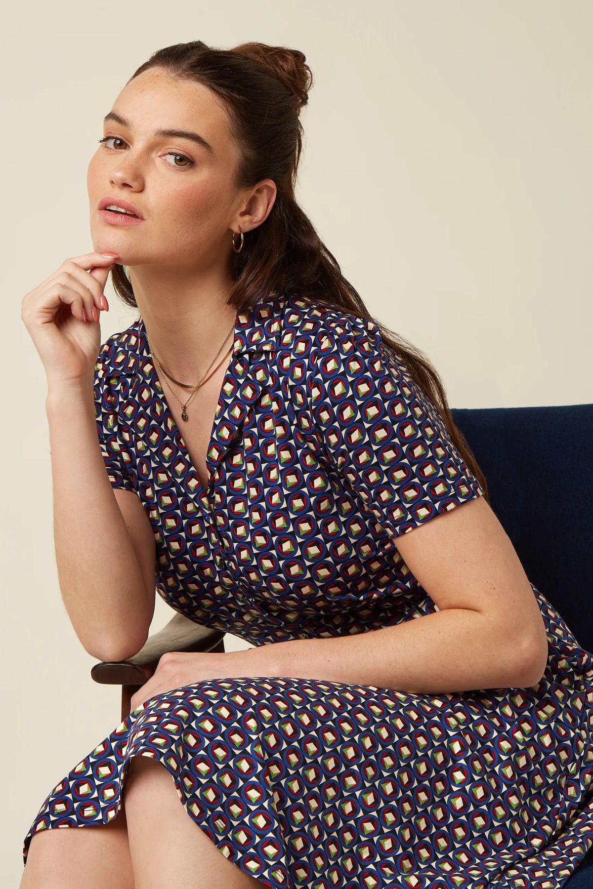 King Louie Sheeva Dress Fifi Mazarine