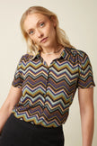King Louie Maisie Blouse Shio Strong Blue