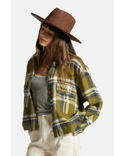 Load image into Gallery viewer, Brixton Cohen Cowboy Straw Hat Dark Earth
