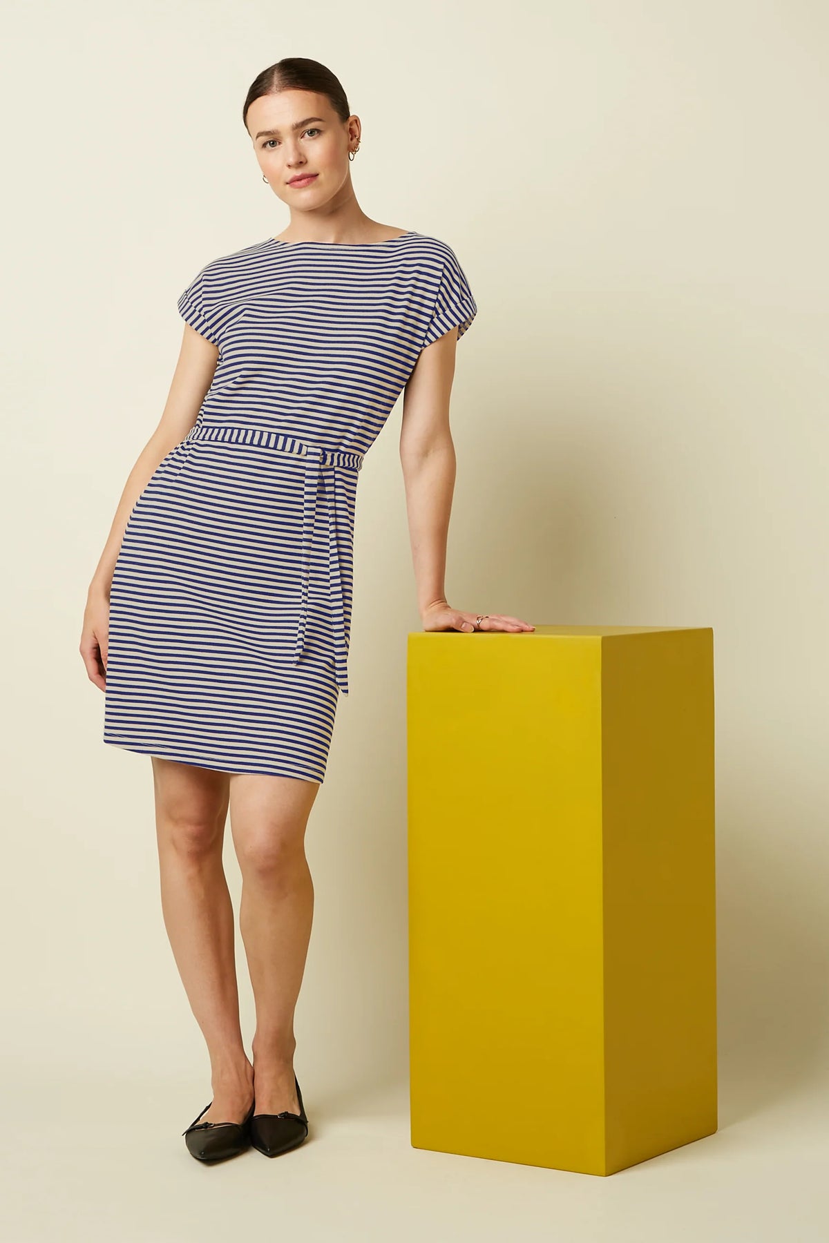 King Louie Aria Tunic Dress Mariniere Stripe Beacon