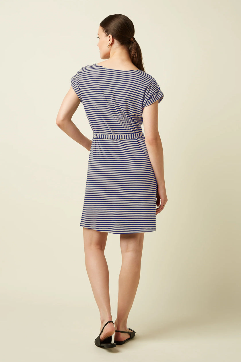 King Louie Aria Tunic Dress Mariniere Stripe Beacon