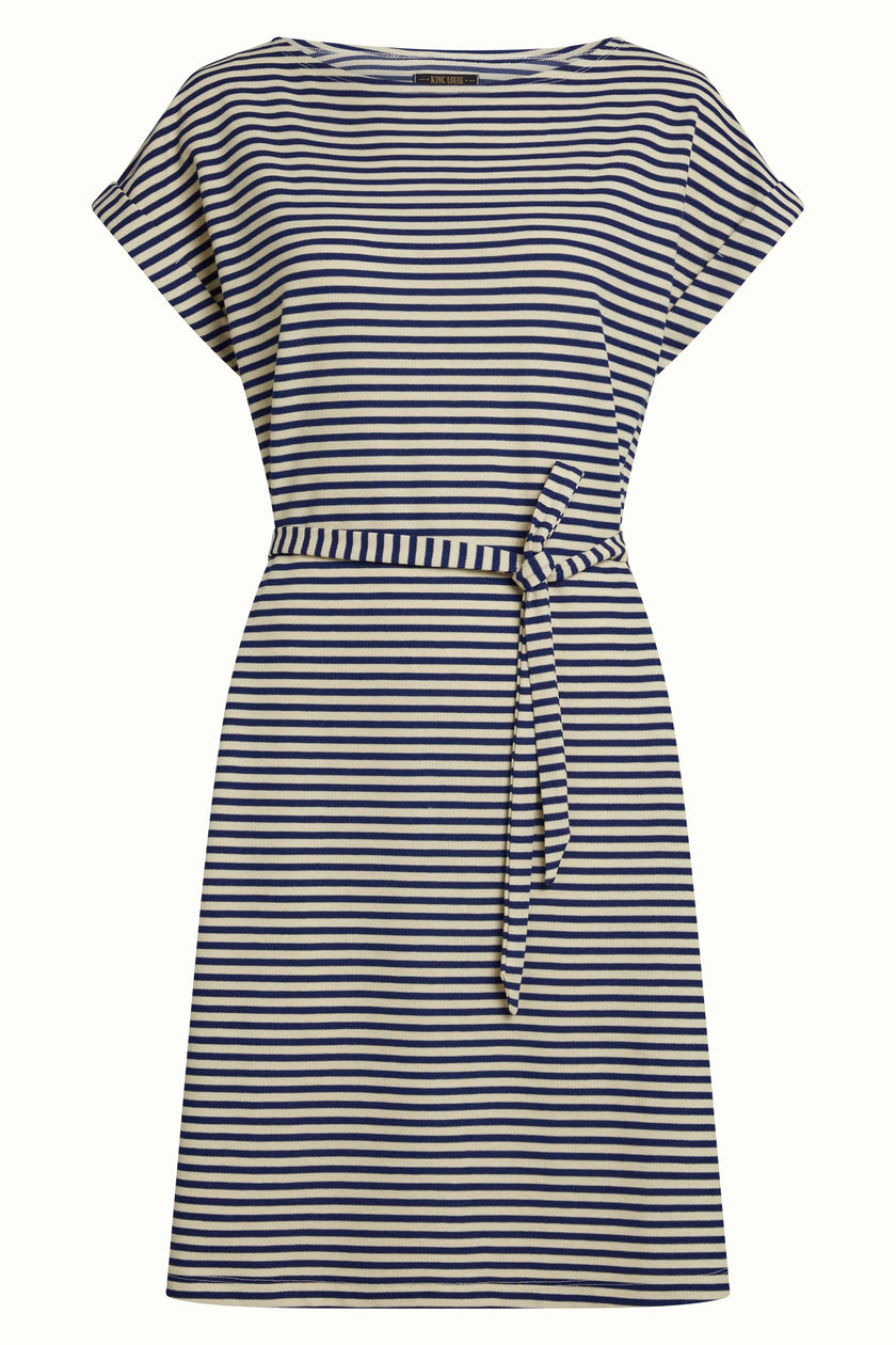 King Louie Aria Tunic Dress Mariniere Stripe Beacon