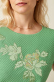 King Louie Ann Top Applique Minty Meadow