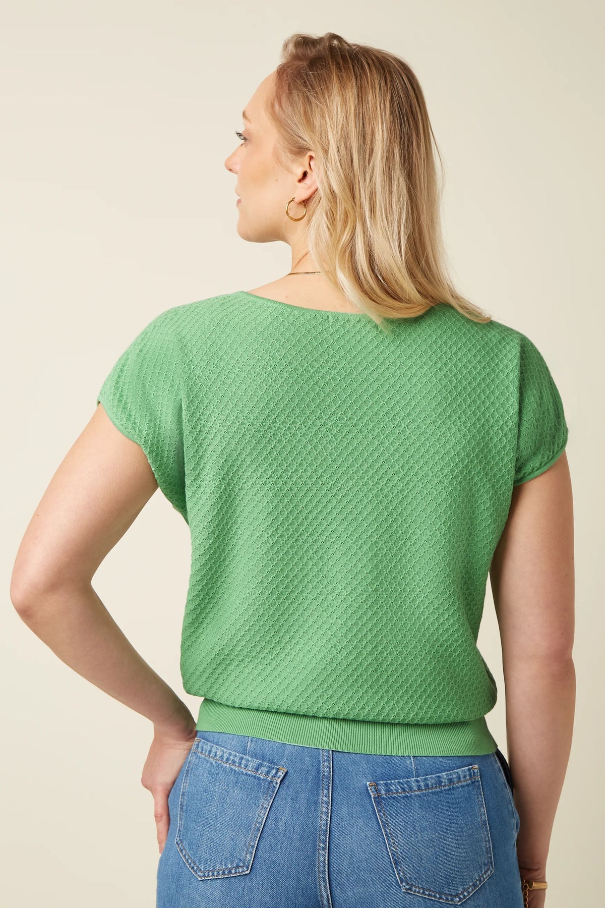 King Louie Ann Top Applique Minty Meadow