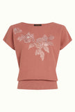 King Louie Ann Top Applique Dusty Rose