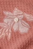King Louie Ann Top Applique Dusty Rose