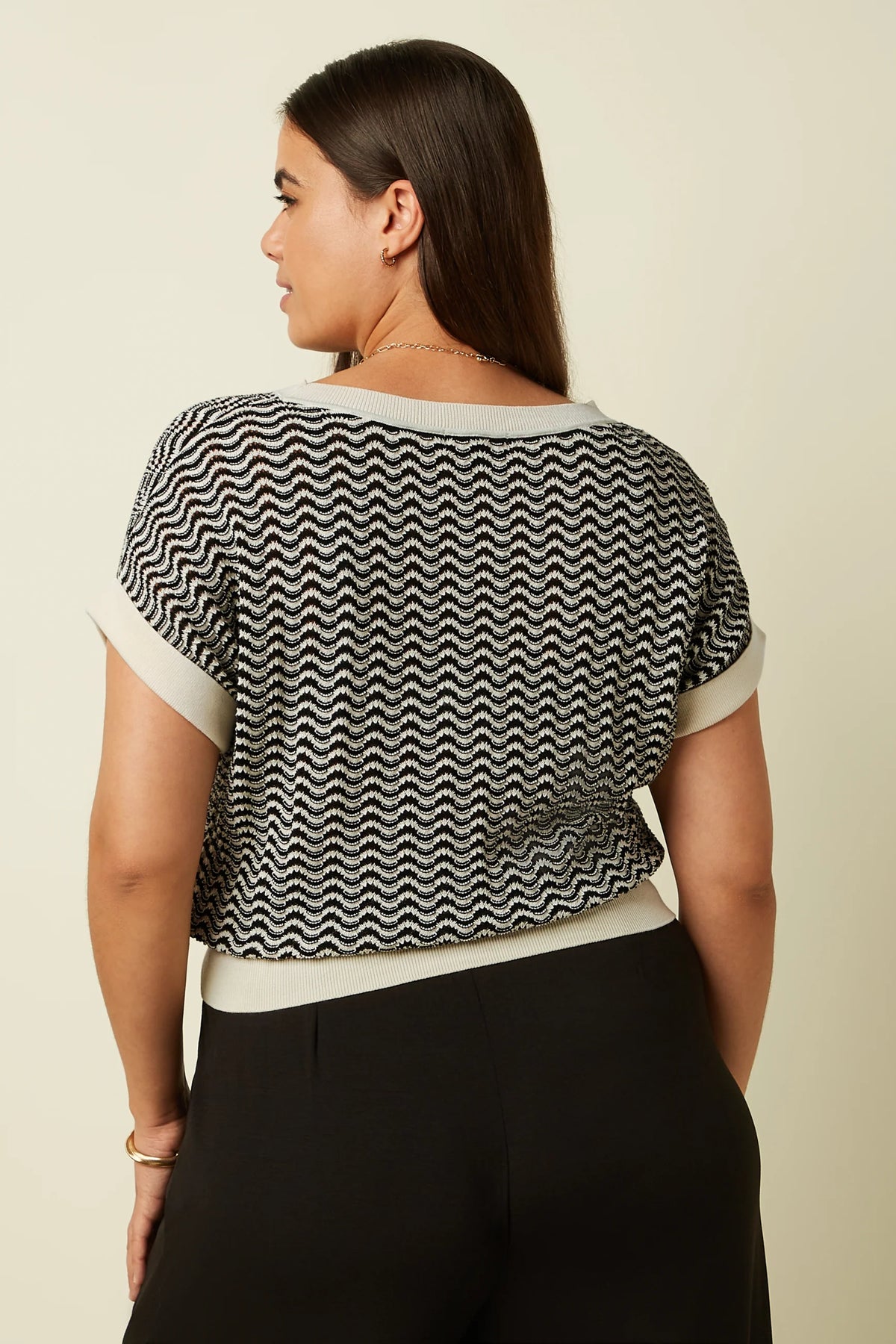 King Louie Boatneck Top Tide Cream