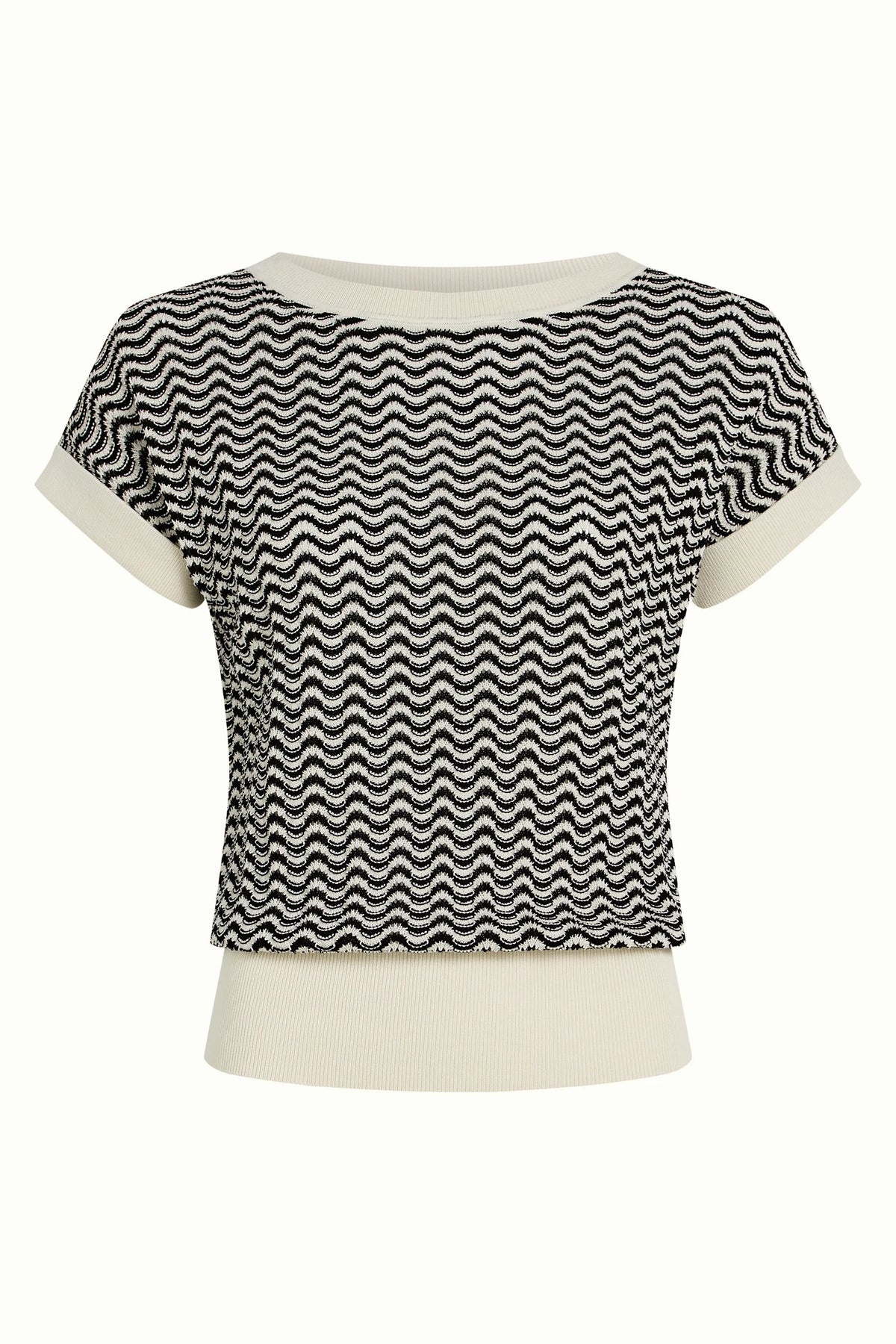 King Louie Boatneck Top Tide Cream
