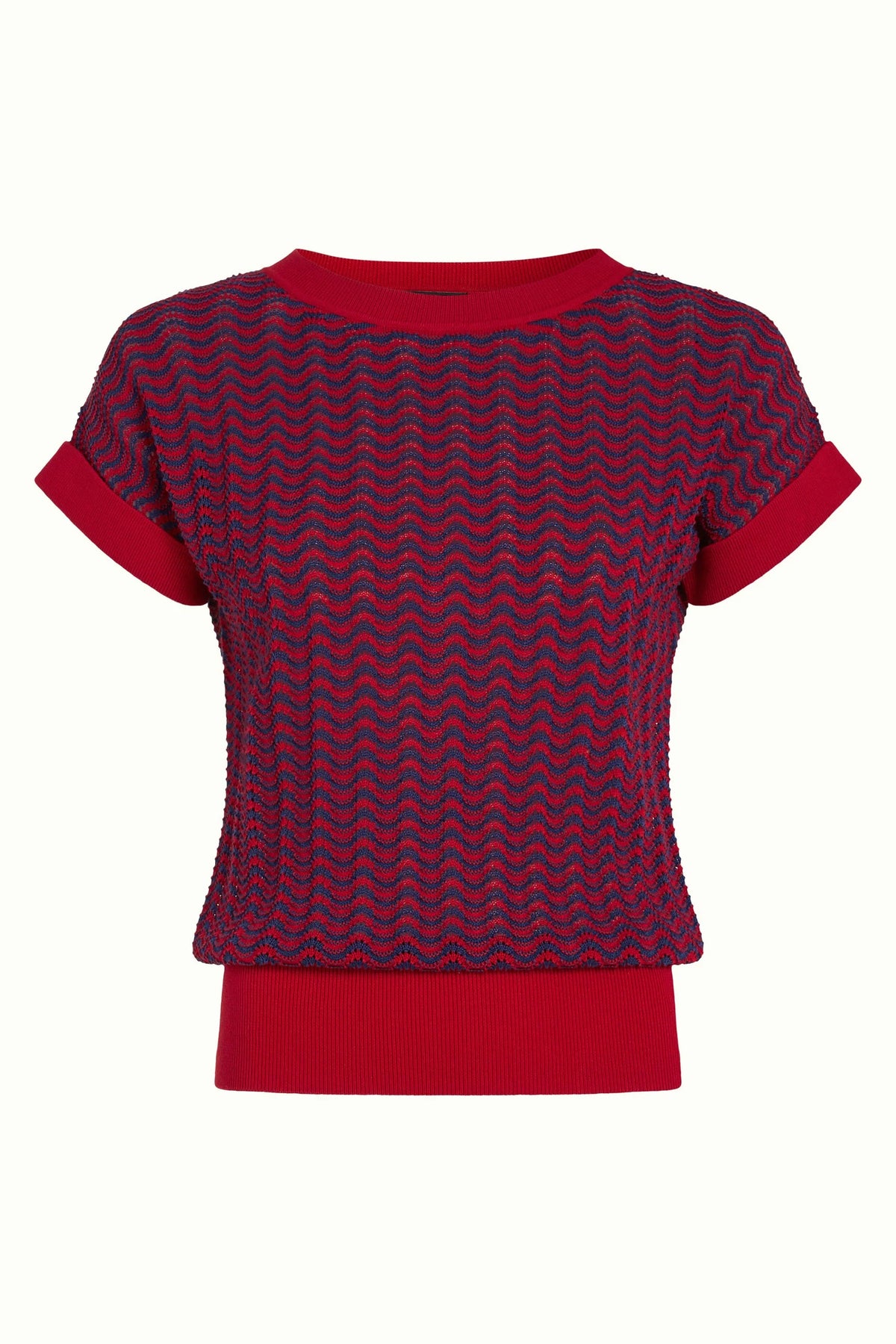 King Louie Boatneck Top Tide Chili Red