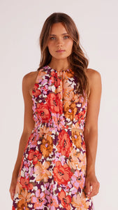 MINKPINK Zanita Cutout Midi Dress Bright Floral