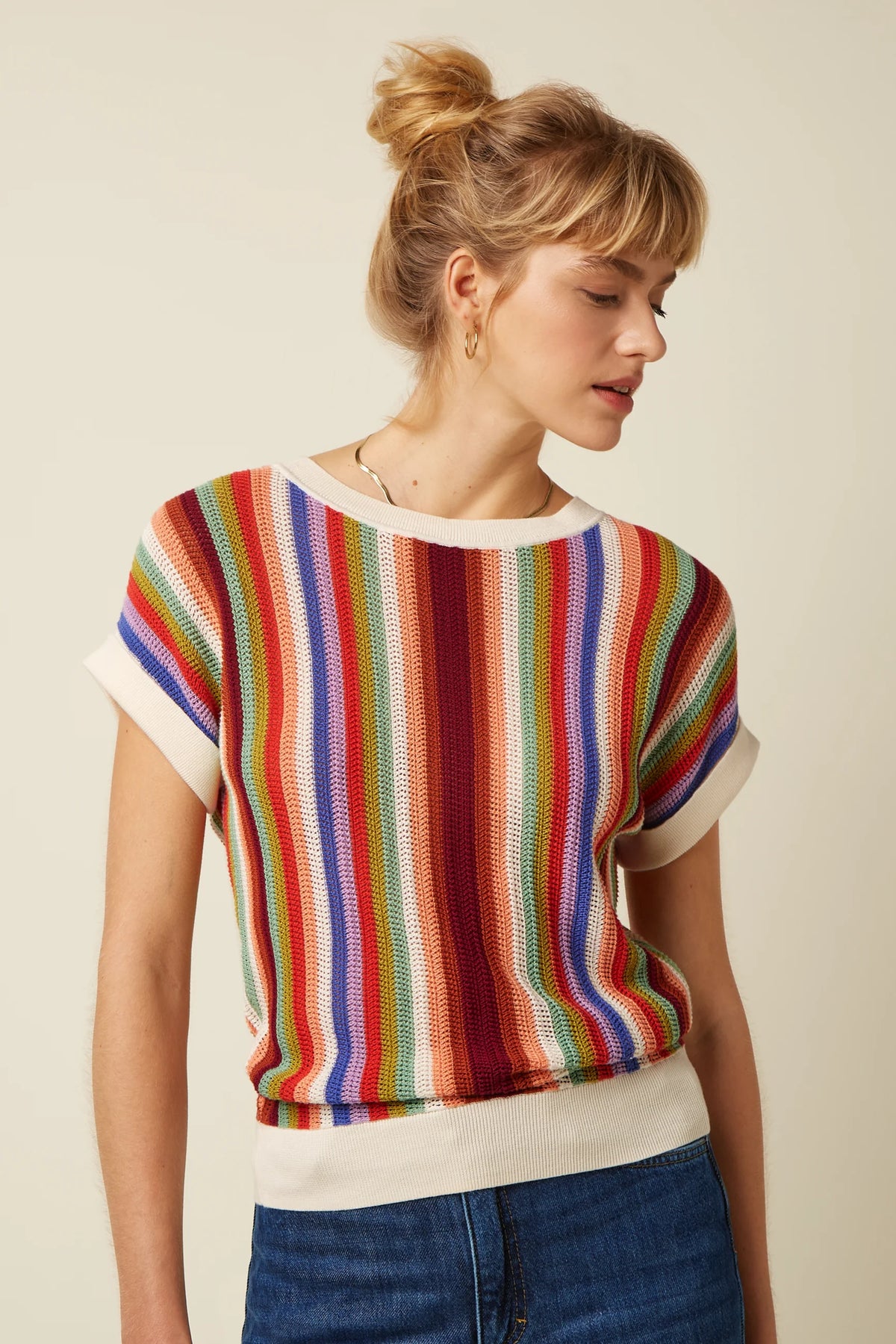 King Louie Boatneck Top Molo Multi