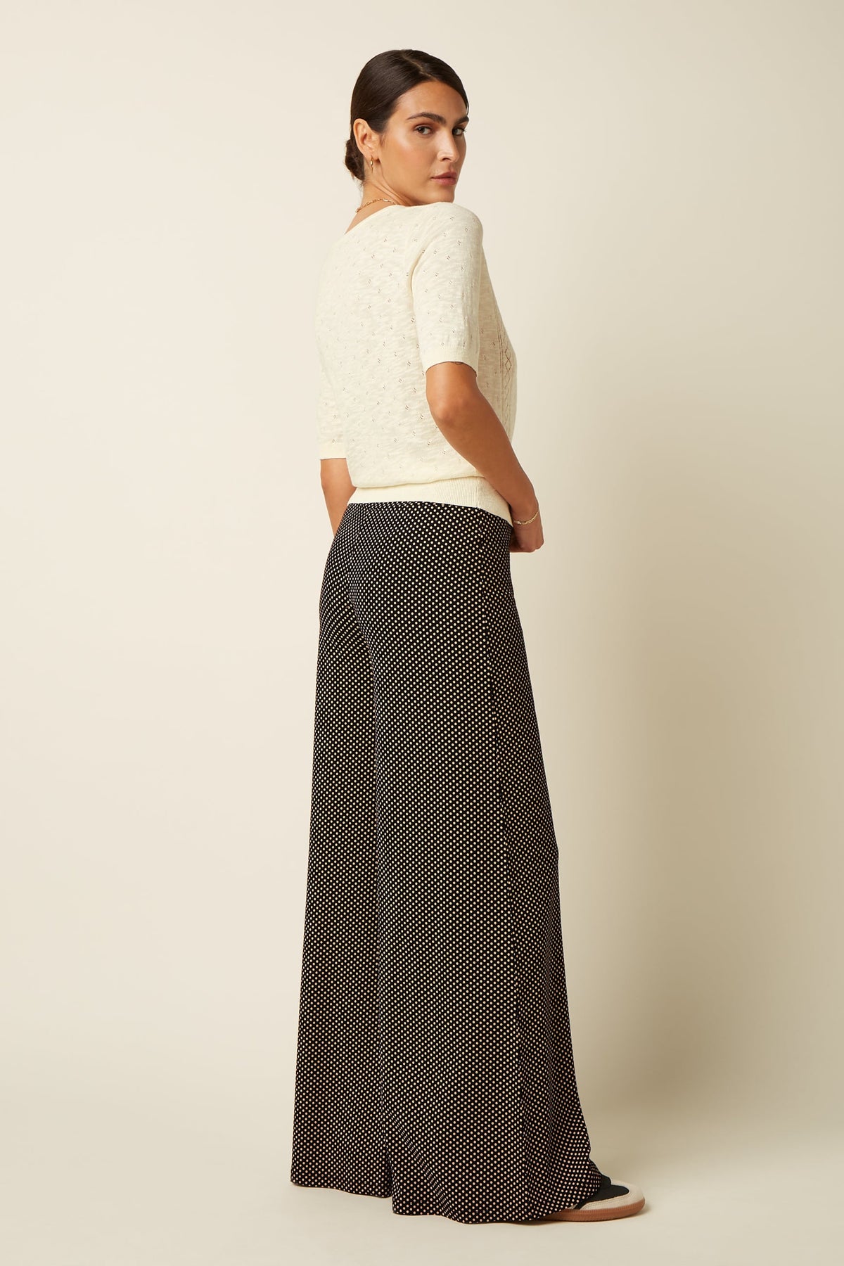 King Louie Border Palazzo Pants Piper Black