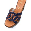 Vayah Alba Navy Jeans Leather