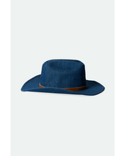 Load image into Gallery viewer, Brixton Range 70&#39;s Cowboy Hat Denim
