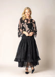 Imagine Fashion Elowen Organza Skirt Onyx