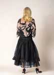 Imagine Fashion Elowen Organza Skirt Onyx