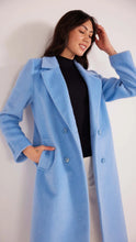 Load image into Gallery viewer, MINKPINK Nola Double Breasted Coat Blue
