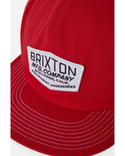 Load image into Gallery viewer, Brixton Coleson HP Snapback Red
