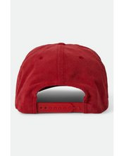 Load image into Gallery viewer, Brixton Inwood Snapback Red
