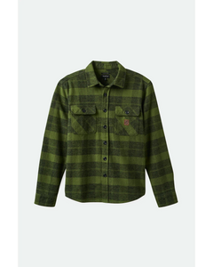 Brixton Bowery Heavyweight L/S Flannel Cypress Green/Black