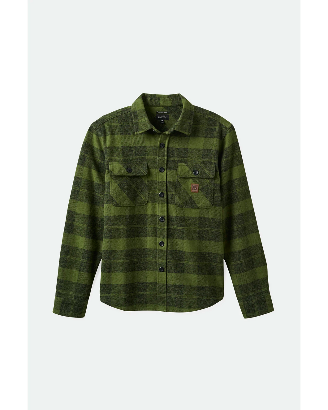 Brixton Bowery Heavyweight L/S Flannel Cypress Green/Black