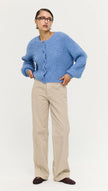 Staple The Label Elowen Cardigan Steel Blue