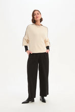 Load image into Gallery viewer, Tirelli Contrast Stitch Detail Knit Cream
