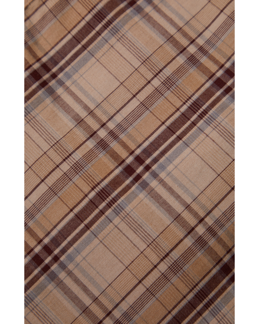 Brixton Wayne S/S Shirt Western Plaid