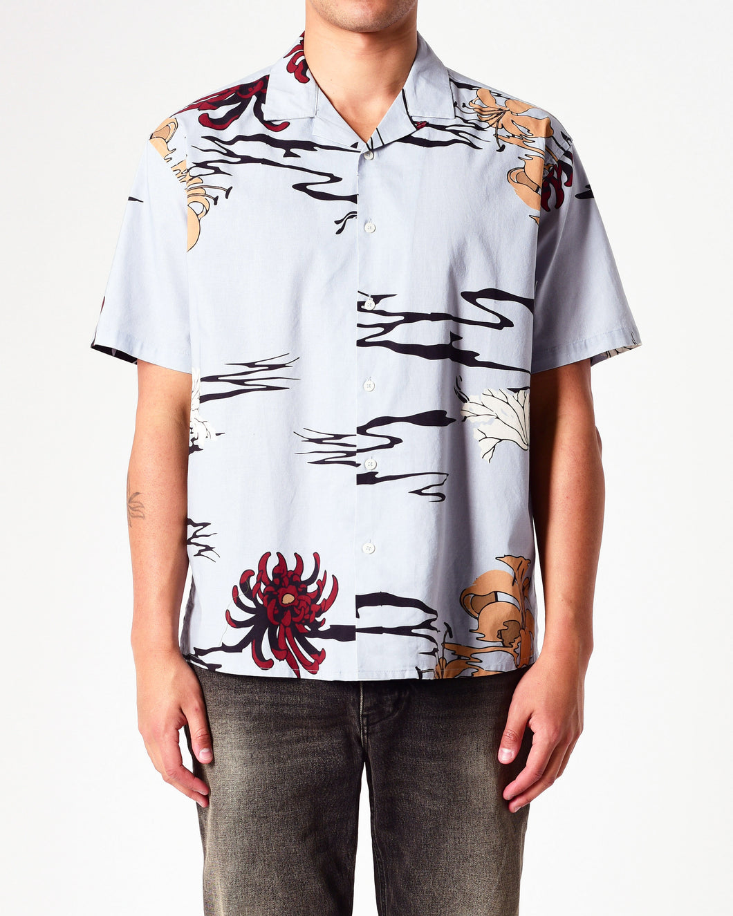 Neuw Denim Sativa Print SS Shirt Sky