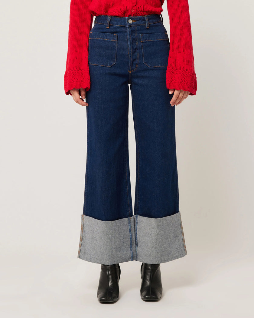 Rolla's Sailor Jean Riley Blue Cuff