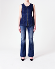 Neuw Denim Milla Zip Tunic Dark Indigo