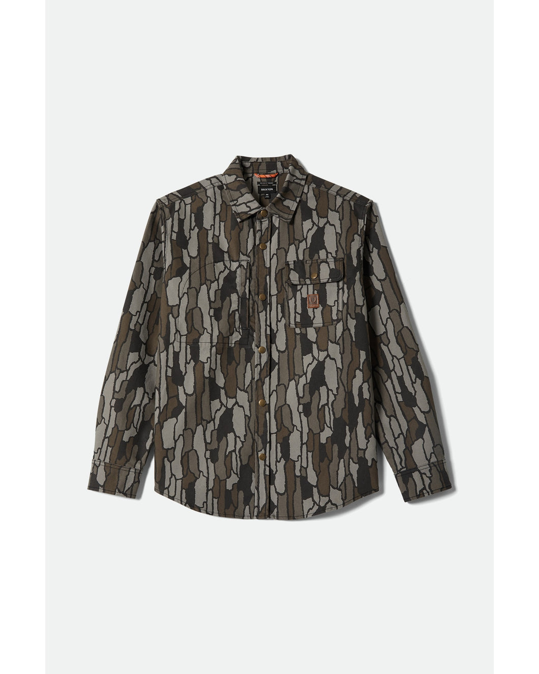 Brixton Builders Stretch Overshirt Bark Camo