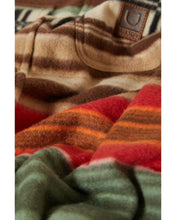 Load image into Gallery viewer, Brixton Bowery Artic Stretch Fleece Multi Blanket Stripe

