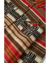 Load image into Gallery viewer, Brixton Bowery Artic Stretch Fleece Multi Blanket Stripe
