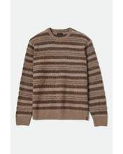 Load image into Gallery viewer, Brixton Midnight Crew Sweater Multi Neutral Stripe

