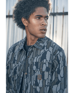 Brixton Builders Stretch Overshirt Bark Camo