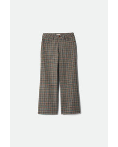 Brixton Margo Cropped 5 Pocket Pant Multi Stripe/Plaid