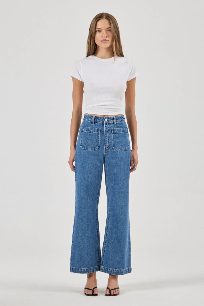 Rolla's Sailor Jean Ashley Blue Crop