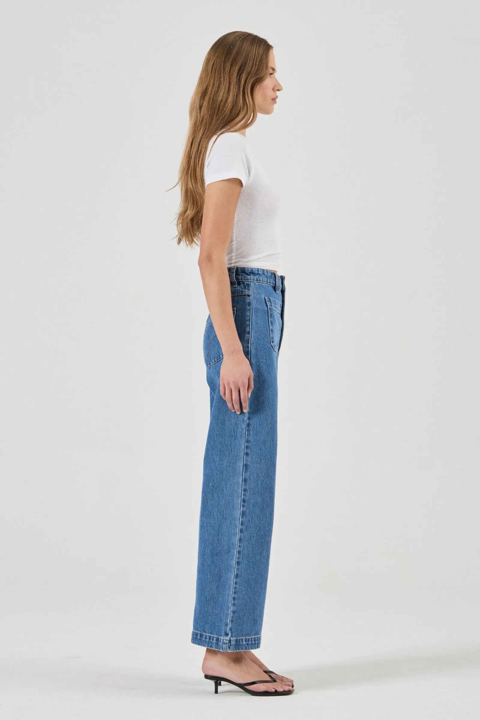 Rolla's Sailor Jean Ashley Blue Crop