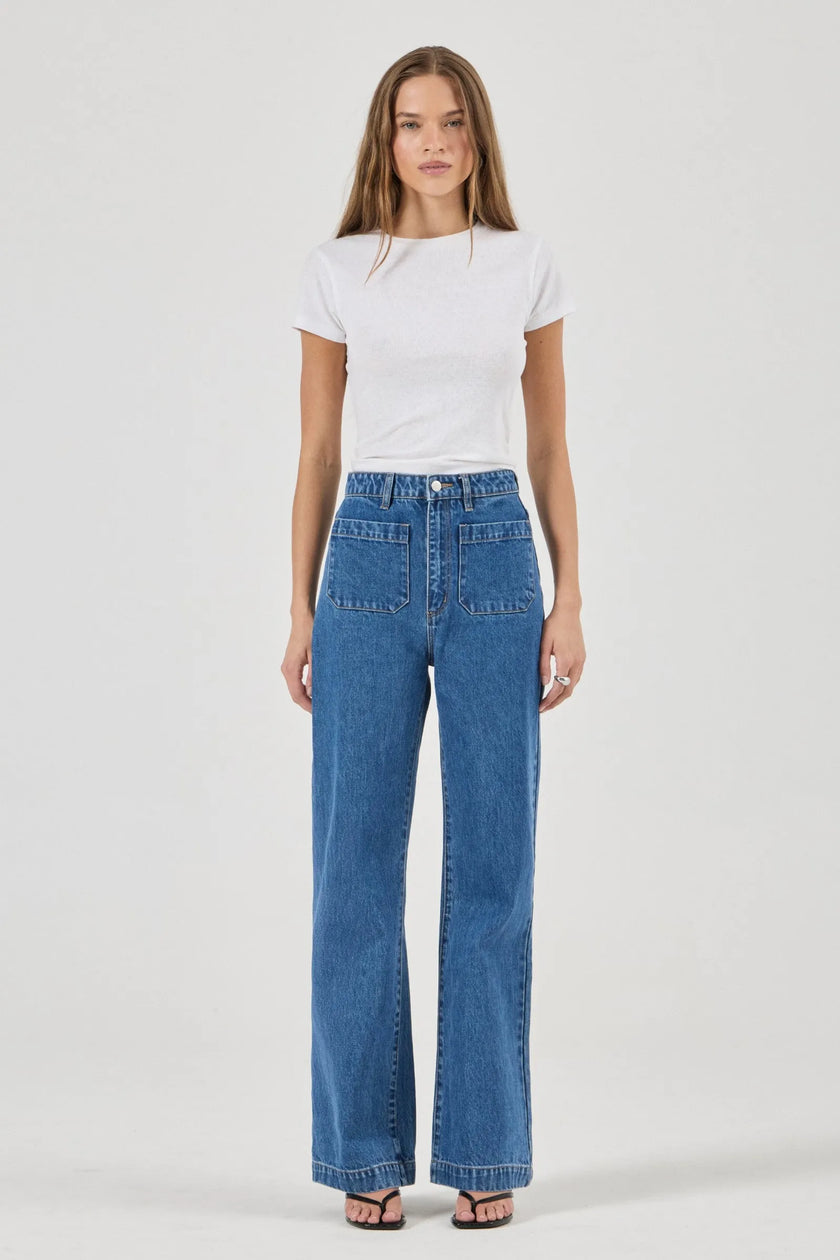Rolla's Sailor Jean Long Ashley Blue