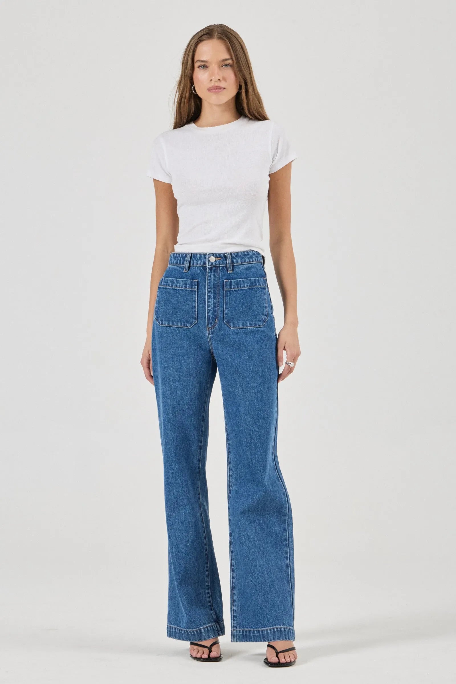Rolla's Sailor Jean Long Ashley Blue